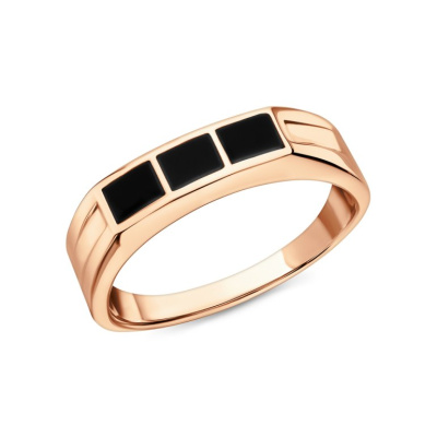 Золотое кольцо с эмалью