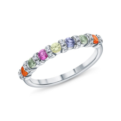 Серебряное кольцо с фианитами