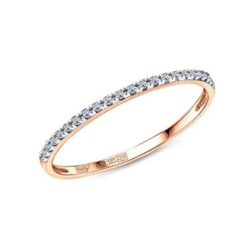 Золотое кольцо с бриллиантами природными