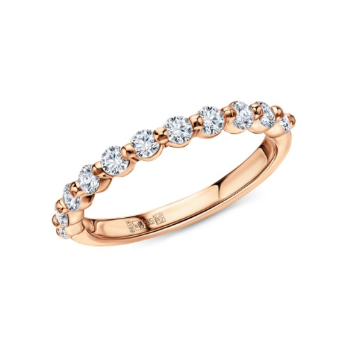 Золотое кольцо с бриллиантами выращенными