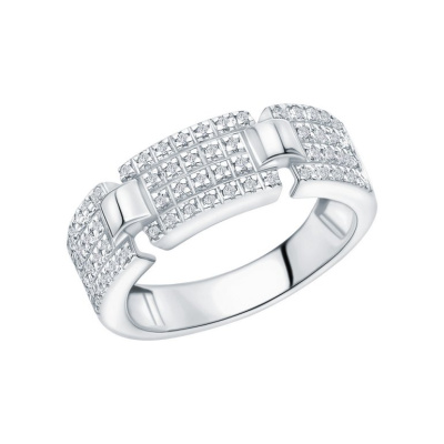 Золотое кольцо с бриллиантами природными