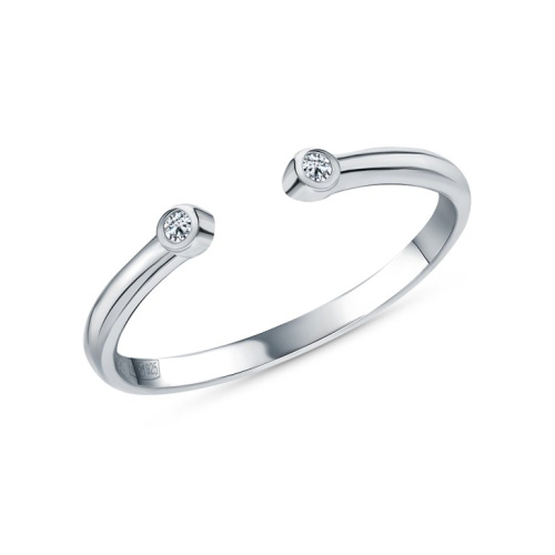 Серебряное кольцо с фианитами