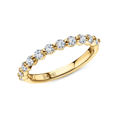 Золотое кольцо с бриллиантами выращенными