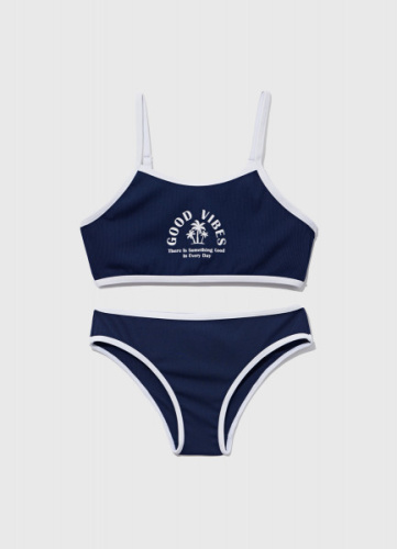 Купальный костюм для девочек, Синий