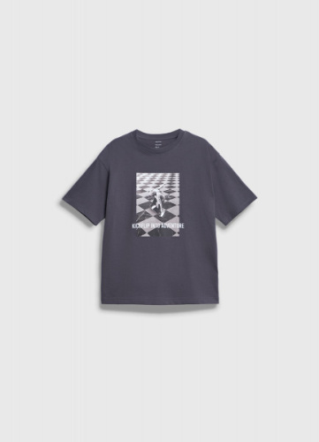 Футболка с принтом для мальчиков, Серый