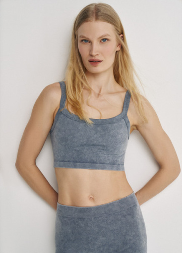 Бесшовный топ, Синий