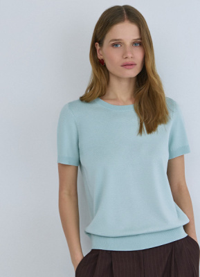 Джемпер с коротким рукавом, Зеленый