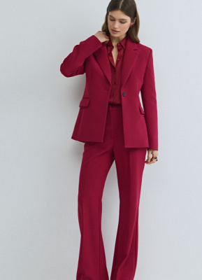 Расклёшенные брюки, Красный