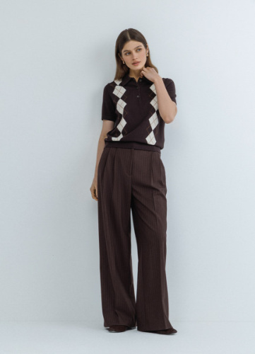 Широкие брюки, Коричневый