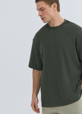 Футболка из структурной ткани, Зеленый