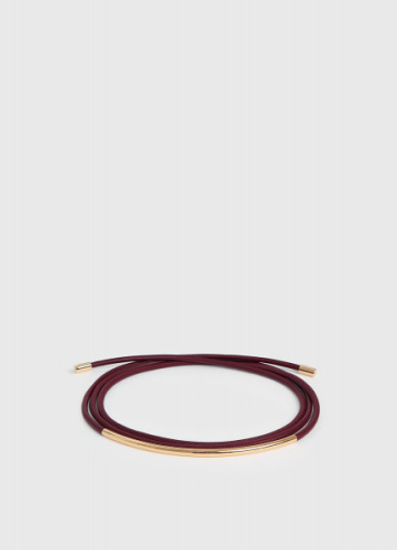 Пояс-шнур с металлической деталью, Фиолетовый