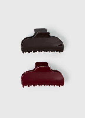 Заколка-краб для волос, 2 шт., Мультицвет