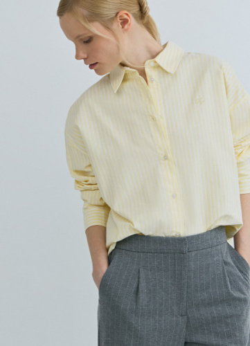 Рубашка из хлопка, Желтый