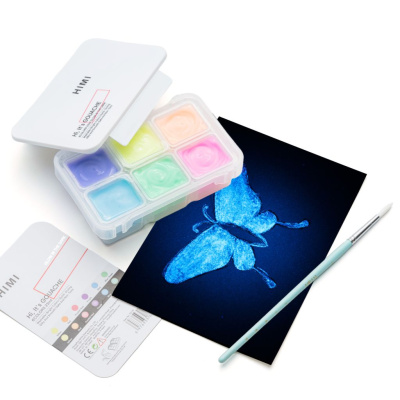 Набор флуорисцентных красок HIMI 6 цветов