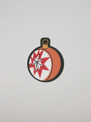 Бирка "Шар оранжевый" Сухаревой