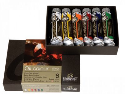 Набор масла Talens "Rembrandt" 6 цв*15 мл