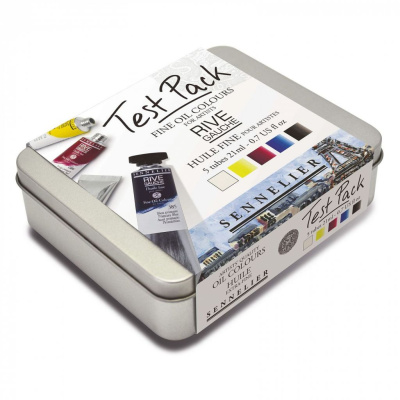 Набор масла Sennelier Test Pack "Rive Gauche" 5 цв*21 мл, жестяная коробка