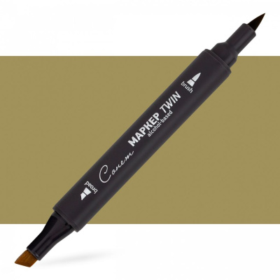 Маркер спиртовой Сонет "TWIN Brush" Серовато-зеленый