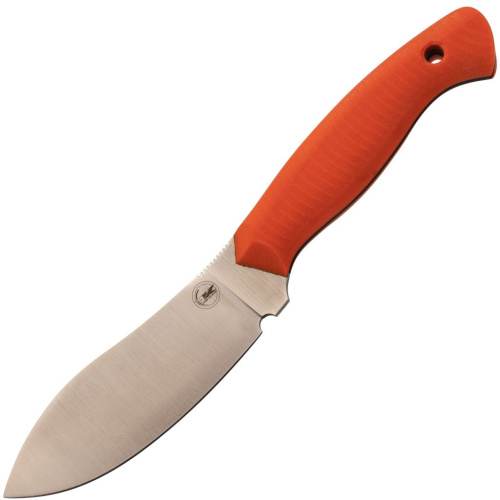 Цельнометаллический нож Нессмук, сталь VG10, рукоять оранжевая G10