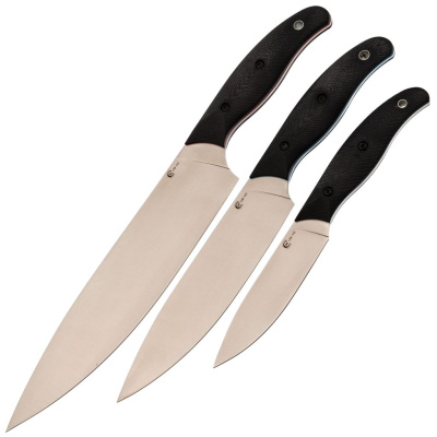 Набор кухонный "Патриот", ст.VG-10, ц.м.,рук.G10 черный