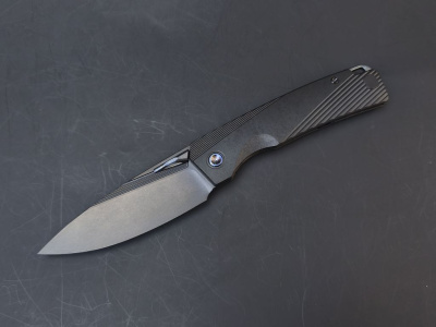 Складной нож TuoTown Themis DLC, сталь T14N, рукоять Black Crystal Ti