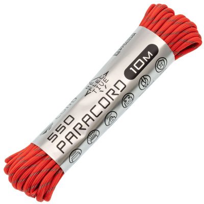 Паракорд 550 световозвращающий Neon orange, 10 м