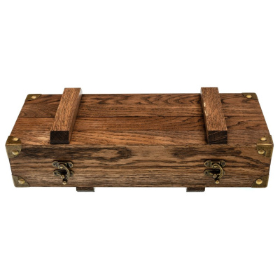 Шкатулка для ножа Милитари, дуб