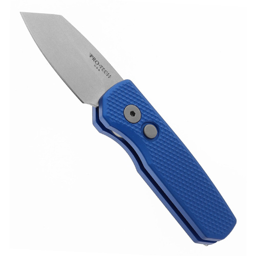 Автоматический нож Pro-Tech Runt-5 Reverse Tanto, сталь CPM 20CV, рукоять алюминий, синий