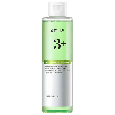 Тоник с 3% азелаиновой кислоты и центеллой Anua Azelaic Acid 3 Cica Skin Clarifying Toner