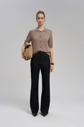 Легкий кардиган прямого кроя с коротким рукавом