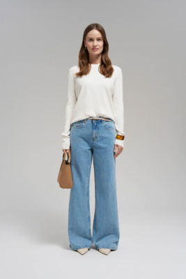 Легкий базовый джемпер прямого кроя