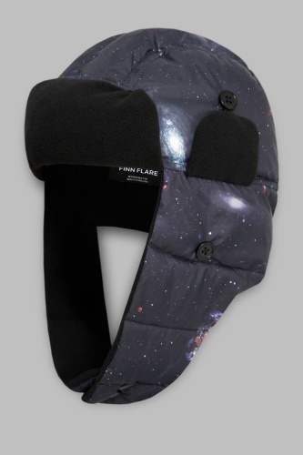 Флисовая шапка-ушанка