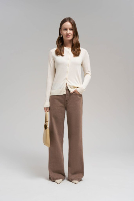 Кардиган прямого кроя с шерстью