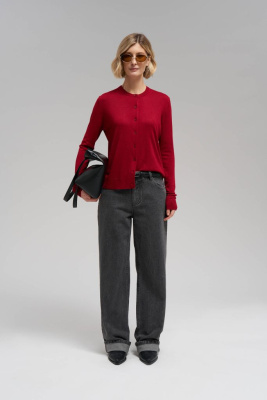 Кардиган прямого кроя с шерстью