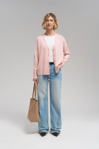 Кардиган свободного кроя с шерстью