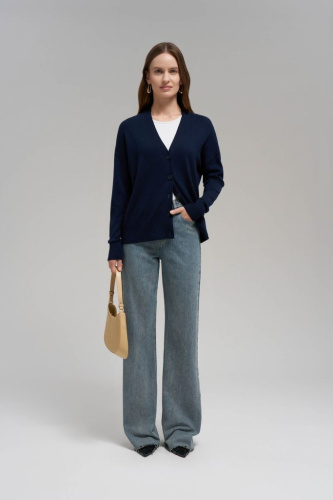 Кардиган свободного кроя с шерстью