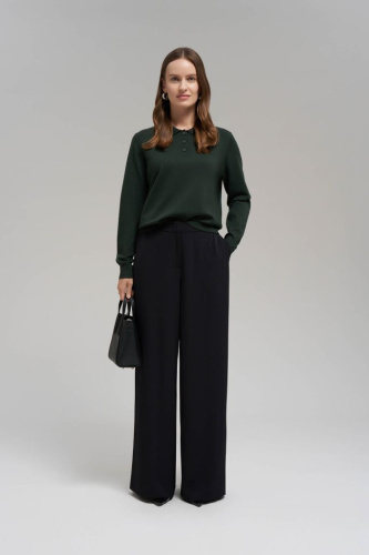 Брюки-палаццо с эластичным поясом