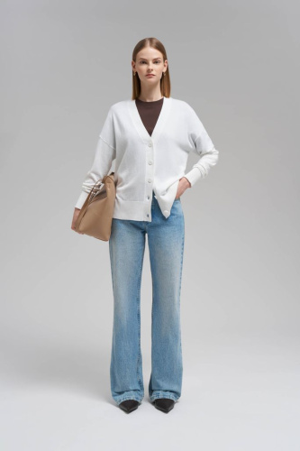 Кардиган свободного кроя с шерстью