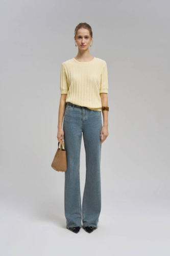 Джемпер прямого кроя из 100% хлопка