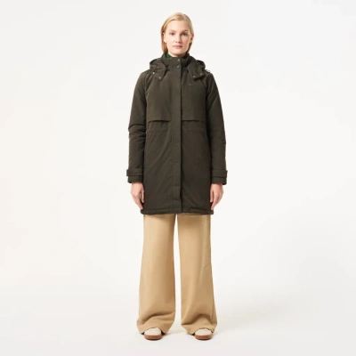 Женская парка Lacoste Loose Fit с капюшоном