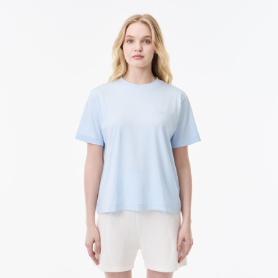 Женская хлопковая футболка Lacoste