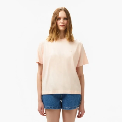 Женская хлопковая футболка Lacoste