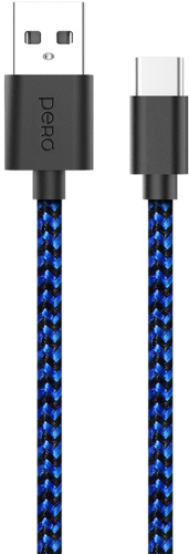 Кабель Pero DC-04 USB to USB-C 1m Blue