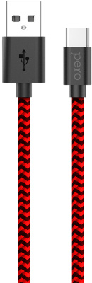 Кабель Pero DC-04 USB to USB-C 1m Red