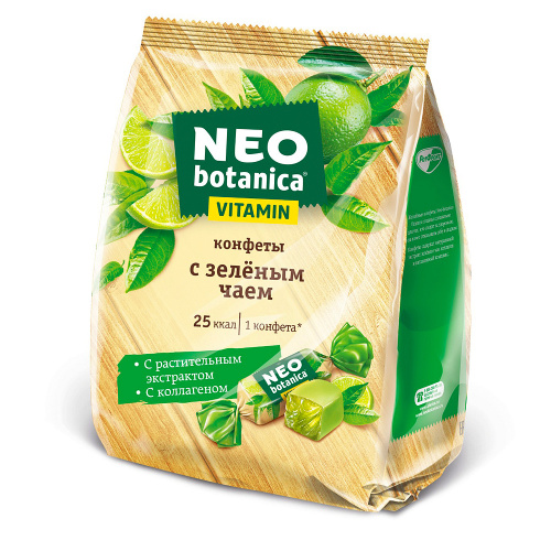 Конфеты Neo Botanica с экстрактом зеленого чая и витаминами, желейные, 200 гр.