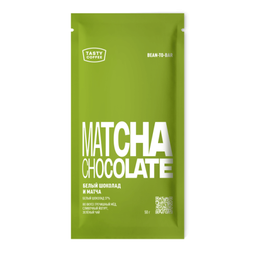 Шоколад белый с матчей, 37%