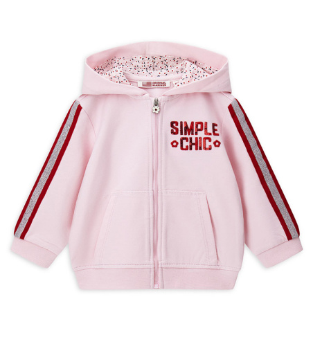 Толстовка на молнии для маленькой девочки