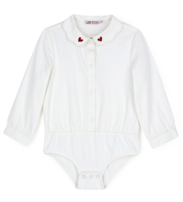 Боди с длинным рукавом для маленькой девочки