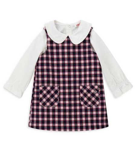 Комплект (лонгслив+сарафан) для маленькой девочки