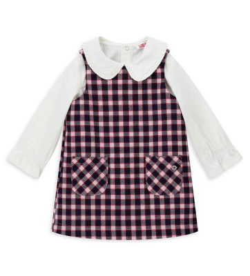 Комплект (лонгслив+сарафан) для маленькой девочки